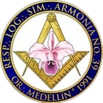 Emblema de Resp.·. Log.·. Simb.·. Armonía